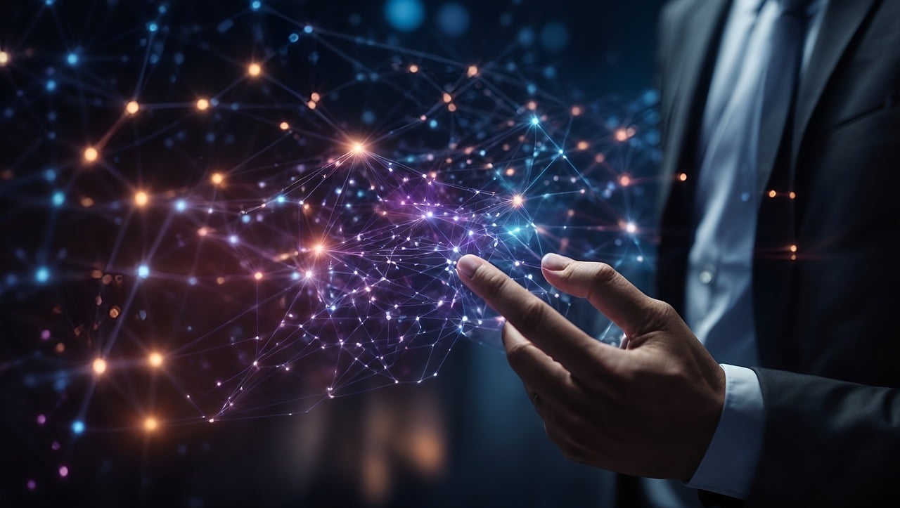 Connected global network representing country expertise and regional context